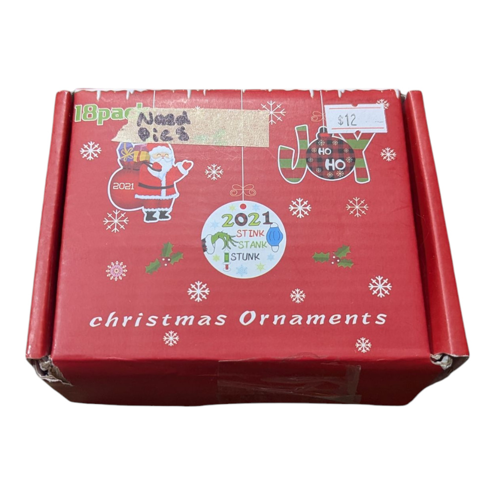 2021 Christmas Ornaments 18 Pack NIB